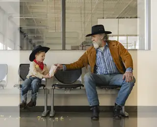 Couple in a car after their wedding