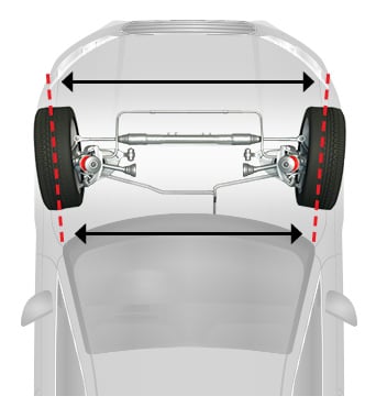 Negative toe on car